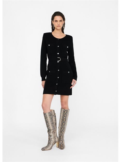 Abito in maglia con spalline imbottite LIU JO | MF5371MS99E/22222
